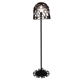 Φωτιστικό Δαπέδου HL-3586-1F 77-4027 77-4027 Lewis Rusty Brown  Homelighting Μέταλλο