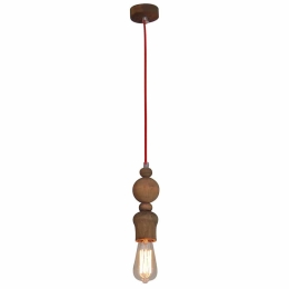Φωτιστικό Οροφής Κρεμαστό HL-026R-1 77-2722 Melody Aged Wood  Homelighting Ξύλο