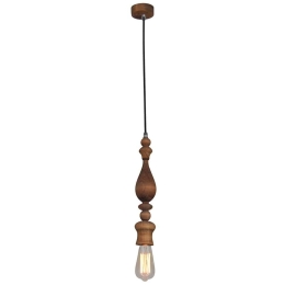 Φωτιστικό Οροφής Κρεμαστό HL-030R-1 77-2726 Melody Aged Wood  Homelighting Ξύλο