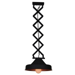 Φωτιστικό Οροφής Κρεμαστό HL-225S-1P56 77-3085 Ilektor Black Copper  Homelighting Μέταλλο