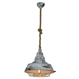 Φωτιστικό Οροφής Κρεμαστό HL-230SG-1P 77-3005 Cecropia Worn Antique White & Gold  Homelighting Μέταλλο