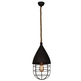 Φωτιστικό Οροφής Κρεμαστό HL-231S-1P 77-3009 Cleitus Brown Rusty  Homelighting Μέταλλο