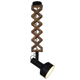 Φωτιστικό Οροφής Κρεμαστό HL-251-1D 77-3105 Up-Down Mini  Homelighting Μέταλλο,Ξύλο