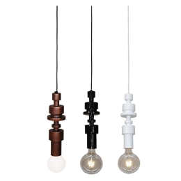 Φωτιστικό Οροφής Κρεμαστό HL-3545-1 77-3831 Gabriel White  Homelighting Ξύλο