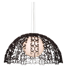 Φωτιστικό Οροφής Κρεμαστό HL-3586-1XLP3 77-4299 Bale Rusty Brown Φ155 Homelighting Μέταλλο