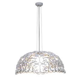 Φωτιστικό Οροφής Κρεμαστό HL-3587-1MP 77-4041 Bale Mat White Φ65 Homelighting Μέταλλο