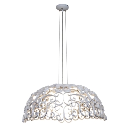 Φωτιστικό Οροφής Κρεμαστό HL-3587-1S 77-4303 Bale Mat White Φ55 Homelighting Μέταλλο