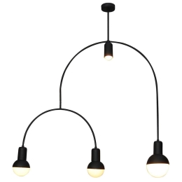 Φωτιστικό Οροφής Κρεμαστό HL-3523-4 77-3785 Christopher Black  Homelighting Μέταλλο