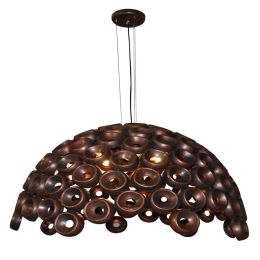 Φωτιστικό Οροφής Κρεμαστό HL-3590-3XL 77-4339 Darina Black Φ110 Homelighting Μέταλλο