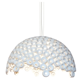 Φωτιστικό Οροφής Κρεμαστό HL-3590-4XL 77-4115 Darina White Φ130 Homelighting Μέταλλο