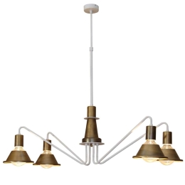 Φωτιστικό Οροφής Κρεμαστό Led HL-3521-4 77-3762 Emily Old Bronze & White  Homelighting Μέταλλο