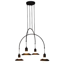 Φωτιστικό Οροφής Κρεμαστό Led HL-3528-4 77-3825 Everdina Black  Homelighting Μέταλλο
