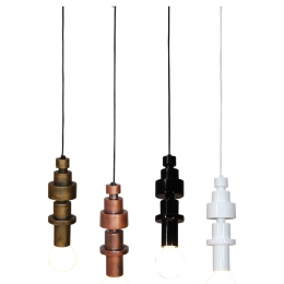 Φωτιστικό Οροφής HL-3544-1 77-3828 Gabriel Black  Homelighting Ξύλο