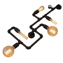 Φωτιστικό Τοίχου - Απλίκα HL-102-5W 77-2812 Momus Brown Rusty Homelighting Μέταλλο