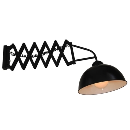 Φωτιστικό Τοίχου - Απλίκα HL-224S-1W38 77-2981 Esperos Expanding Black Homelighting Μέταλλο