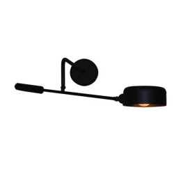 Φωτιστικό Τοίχου - Απλίκα HL-3538-1 S 77-3884 Wade Black  Homelighting Μέταλλο