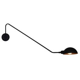 Φωτιστικό Τοίχου - Απλίκα HL-3547-1 L 77-3936 Mason Black  Homelighting Μέταλλο