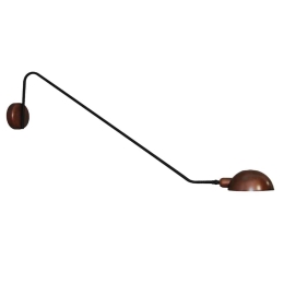 Φωτιστικό Τοίχου - Απλίκα HL-3547-1 L 77-3938 Mason Old Copper & Black  Homelighting Μέταλλο