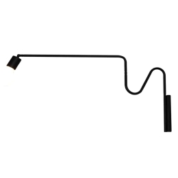 Φωτιστικό Τοίχου - Απλίκα HL-3566-1 77-3984 Amber Black  Homelighting Μέταλλο