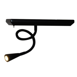 Φωτιστικό Τοίχου HL-3596 M1 77-4075 Rowan Black Homelighting Μέταλλο,Ξύλο
