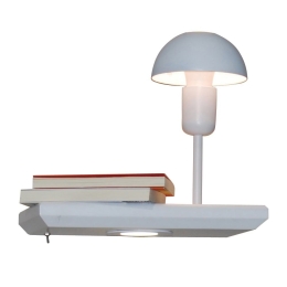 Φωτιστικό Τοίχου HL-3596 MR1 77-4411 Rowan White Homelighting Μέταλλο,Ξύλο