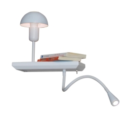 Φωτιστικό Τοίχου HL-3596 MR2 77-4067 Rowan White Homelighting Μέταλλο,Ξύλο