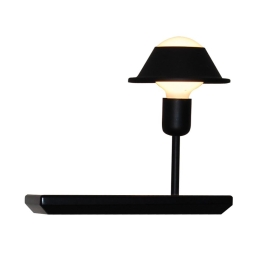 Φωτιστικό Τοίχου HL-3596 SR1 77-4181 Rowan Black Homelighting Μέταλλο,Ξύλο