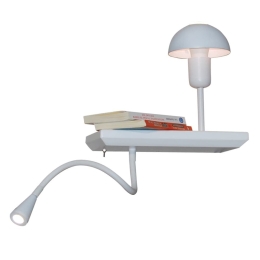 Φωτιστικό Τοίχου HL-3596 SR2 77-4171 Rowan White Homelighting Μέταλλο,Ξύλο