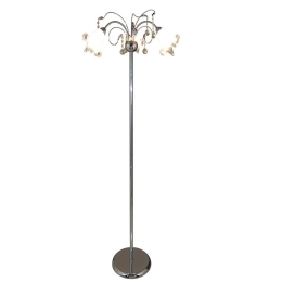 Φωτιστικό Δαπέδου 77-3362 1017-3F Memo Chrome Homelighting Μέταλλο,Γυαλί
