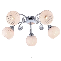 Φωτιστικό Οροφής - Πλαφονιέρα 77-2226 C9524/5 Figo Chrome Homelighting Μέταλλο,Γυαλί
