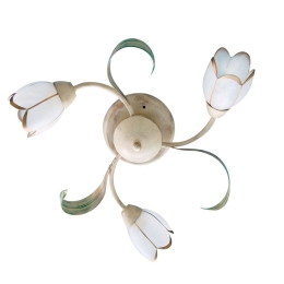 Φωτιστικό Οροφής - Πλαφονιέρα 77-2190 MX10500E-3 Caren Beige Homelighting Μέταλλο,Γυαλί