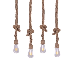 Φωτιστικό Οροφής - Ράγα 77-4345 SE147-27-4 Maya Rope Bronze Homelighting Σχοινί