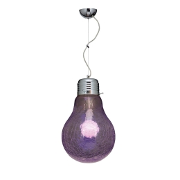 Φωτιστικό Οροφής 77-1866 1888-35 Laba Crakele Purple Homelighting Γυαλί