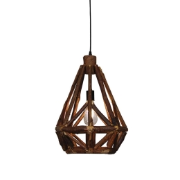 Φωτιστικό Οροφής 77-3602 P005 Fusta Black Mat Homelighting Ξύλο