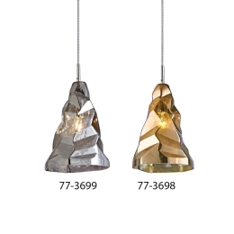 Φωτιστικό Οροφής 77-3698 SE4312-01 GO Luigi Gold Homelighting Γυαλί