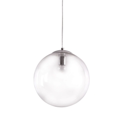 Φωτιστικό Οροφής 77-3704 SE4000-1 Chiara Clear Glass - Chrome Homelighting Γυαλί