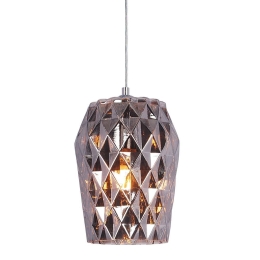 Φωτιστικό Οροφής 77-3721 SE4288S-01 Luca Smoke Glass Chrome Homelighting Γυαλί