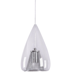 Φωτιστικό Οροφής 77-4370 SE 4289-01C Martin Chrome Clear Glass Homelighting Γυαλί