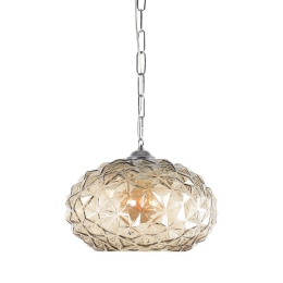 Φωτιστικό Οροφής 77-4378 877-30 Chloe Honey Glass Homelighting Γυαλί