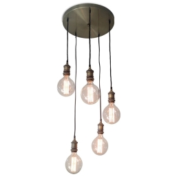 Φωτιστικό Οροφής 77-2169 KS2048P-40-5AB Magnum Bronze Homelighting Μέταλλο