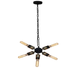 Φωτιστικό Οροφής 77-3203 1051-5 Helix Black Mat Homelighting Μέταλλο