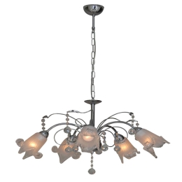 Φωτιστικό Οροφής 77-3364 1017-5P Memo Chrome Homelighting Μέταλλο,Γυαλί
