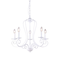Φωτιστικό Οροφής 77-3658 C114-5 Laro White Mat Homelighting Μέταλλο