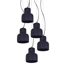 Φωτιστικό Οροφής 77-4142 SE 153-125-5 Myra Black Mat Homelighting Τσιμέντο