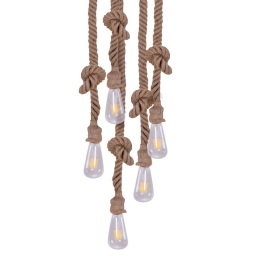 Φωτιστικό Οροφής 77-4346 SE147-27-5 Maya Rope Bronze Homelighting Σχοινί
