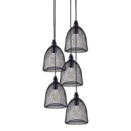 Φωτιστικό Οροφής 77-4352 SE 151-20-5 Zola Black Mat Homelighting Μέταλλο