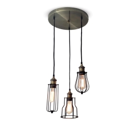 Φωτιστικό Οροφής 77-2443 KS2048P-13-3AB-S Magnum Syrma Copper Homelighting Μέταλλο