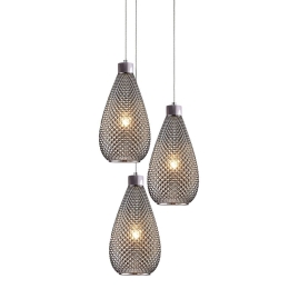Φωτιστικό Οροφής 77-3736 SE4285-03 SM Dario Smoke Glass Homelighting Γυαλί