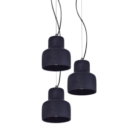 Φωτιστικό Οροφής 77-4140 SE 153-125-3 Myra Black Mat Homelighting Τσιμέντο