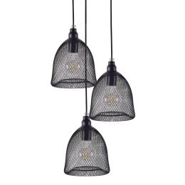 Φωτιστικό Οροφής 77-4350 SE 151-20-3 Zola Black Mat Homelighting Μέταλλο